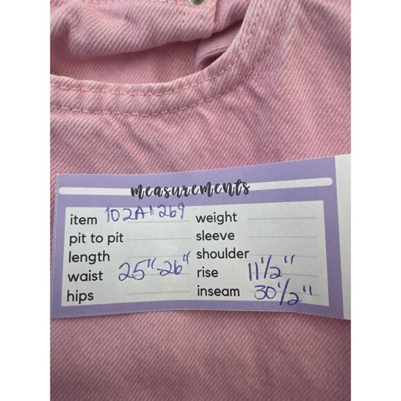 ZARA Size 2 Pink High-Rise Straight Leg Cotton Jeans - Picture 4 of 15